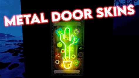 rust glowing sheet metal door|glow in the dark double door.